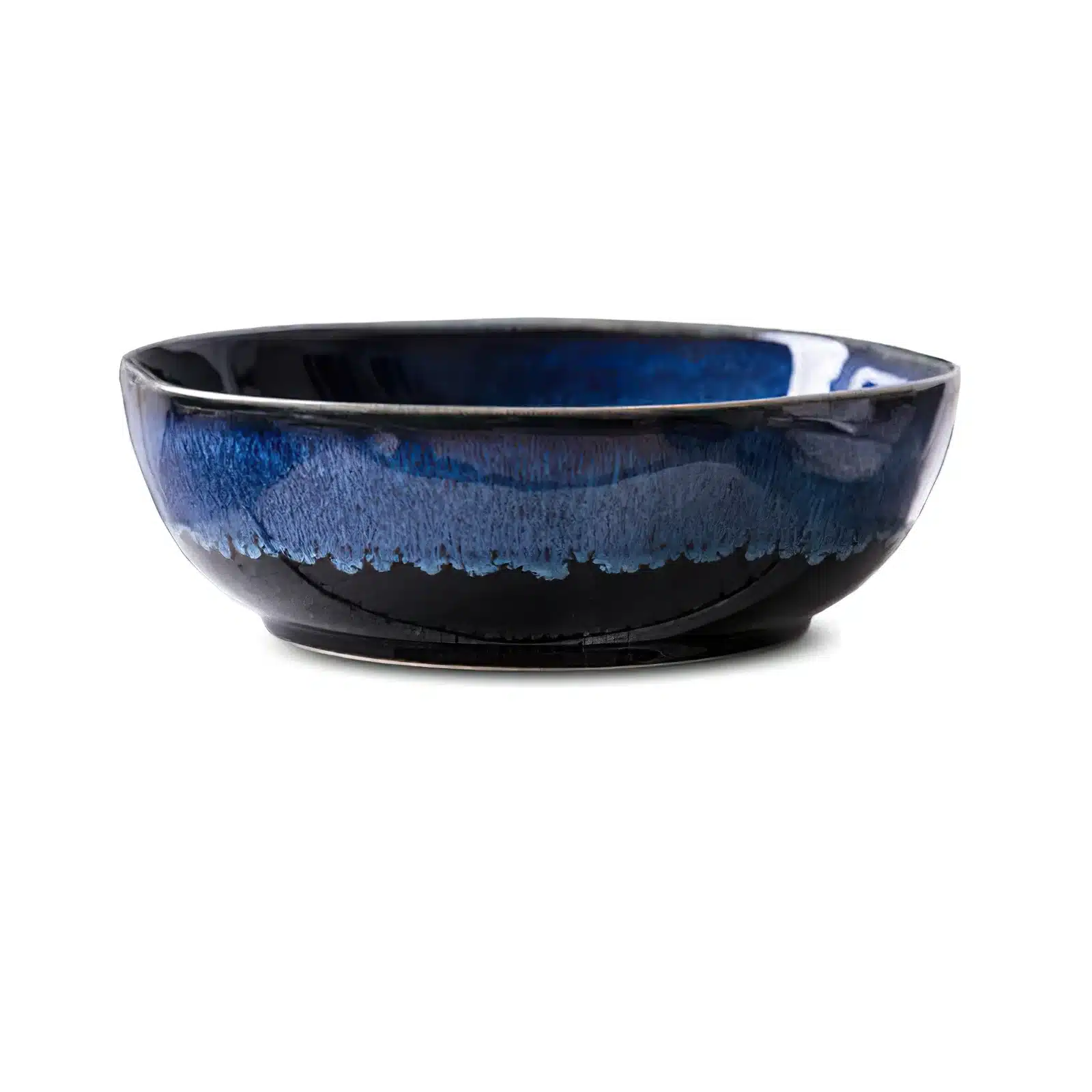 1 Pcs Bone China Bowl Tableware Blue Janpan Rice Soup Dinner Service Retro Ceramic Dinnerware Restaurant Home Kitchen Supplies