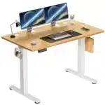 JHK Electric Standing Desk Height Adjustable 40x24 Inch Stand Up Sit Stand Computer Desk Workstation Ergonomic Work Table