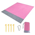 2022 Oversized Beach Towel Mat Sand Free Beach Wind Proof Waterproof Picnic Blankets Beach Mat Oversized Pocket Picnic 4 Anchor - Image 19