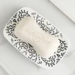 Modern Ceramic Lotion Bottle Soap Dish Toothbrush Holder Bathroom Set Flower Texture Porcelain Shampoo Bottling Soap