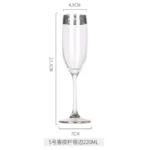 Luxury Wine Crystal Glasses Transparent Champagne Brandy Whisky Glass Cup Home Unleaded Bar Wedding Party Drinkware Barware