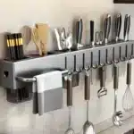 Kitchen Organizer Knife Rack Storage Box Household Knife Rack Spoon & Chopstick Holder No Hole Required Hanging Storage