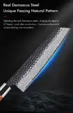 TURWHO 8.2" Japanese Kiritsuke Knife Damascus Steel Hand Forged VG10 Chef Knife Kitchen Sharp Professional Cleaver Cooking