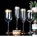 Luxury Wine Crystal Glasses Transparent Champagne Brandy Whisky Glass Cup Home Unleaded Bar Wedding Party Drinkware Barware