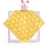 1Pcs 25x25cm Love Heart Cotton Children Kids Bathroom Small Square Face Towel Water Absorbent Soft Cloth - Image 8