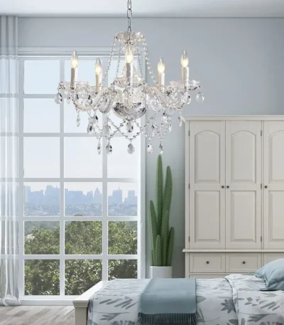 Luxury Chandeliers Europe Crystal Chandelier Decor Loft Living Room Home Bedroom Kitchen Pendant Lamps Indoor Lighting