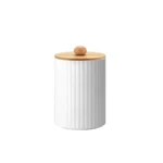 Bathroom Toiletries Set Container Hand Soap Dispenser Toothbrush Holder and Cotton Ball Box Bathroom Decor Apothecary Jars
