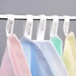 Soft kids washcloth in solid color, cotton face towel for baby bath