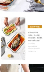 Bakeware Glass Platter for Oven Baking Tray Baking Tools and Accessories Kitchen Utensil Cooking Utensils Gadgets Dishes Pans - Image 17