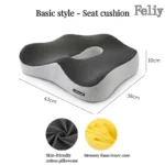 Memory Foam Office Chair Cushion Car Seat Support Pads Buttocks Pillow Massage Hips Orthopedic Pillow Coccyx Pain Relief