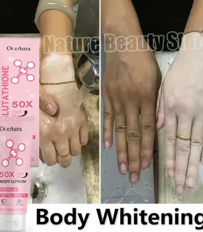 Glutathione Niacinamide Body Lotion Skin Brightening Hydrate Revitalize Even Skin Tone Whitening Face Bleaching Lightening