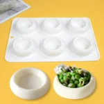 Silicone Pudding Cup Mold Chocolate Mousse and Cake Decorating Tools Bakeware Dish Muffin Pan Non-Stick Baking Supplies - Image 2