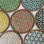 Hand Woven Round Placemat INS Table Decors Rattan weaving TableMats for Dining Room – styled in a modern Table Linens setting