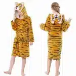 Blue Dinosaur Bath Robe for Boys 3 4 5 6 7 8 9 10 11 12 Years Shark Kids Bath Towel Robe Kigurumi Winter Baby Girls Bathrobe