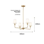 American Style LED Pendant Lamp Modern Minimalist Chandelier Kitchen Island Restaurant Bar Living Room Home Decor Factory