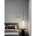 Modern Minimalist LED Longer Pendant Lights For Bedroom Bedside Reading Chandelier Lamps Living Room Bar Coffee Decor