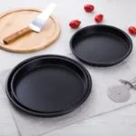 6 to 12inch Premium Non-Stick Pizza Pan Bakeware Carbon Steel Pizza Plate Round Deep Dish Pizza Pan Tray Mold Mould Baking Tools - Image 2