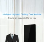 Goldoma smart electric clothes dryer with stainless steel finish and app control, drying clothes efficiently