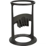 Professional wood splitter tool with ergonomic handle on a log