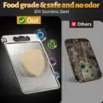 Titanium Cutting Board Double Sided for Kitchen, Stainless Steel Cutting Board, Stainless Steel Food Grade Cutting Board