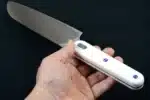 TWOSUN Chef knife 12.6 Inches 14C28N Blade White PP Plastic Handle Utility Kitchen Knives TS863 – styled in a modern Living