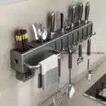 Kitchen Organizer Knife Rack Storage Box Household Knife Rack Spoon & Chopstick Holder No Hole Required Hanging Storage