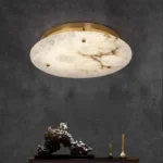 Modern natural marble ceiling lamp luxury home decoration room ceiling chandelier Nordic bedroom dining room Corridor