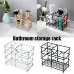Bathroom Toothbrush Holder Stainless Steel Black Sliver Tooth Brush Holder Toothpaste Holder Stand Bathroom Organizer