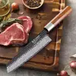 TURWHO 8.2" Japanese Kiritsuke Knife Damascus Steel Hand Forged VG10 Chef Knife Kitchen Sharp Professional Cleaver Cooking