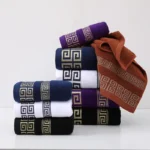 100% Black Cotton Bath Towel Absorbent Adult Bath Towels Solid Color Soft Face Hand Towel For Bathroom Washcloth 70x140cm