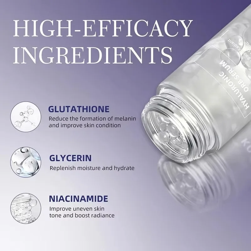 Hyaluronic Orb Serum Spherical Particles Beads Face Essence Deep Hydration Plumping Firming Moisturizer
