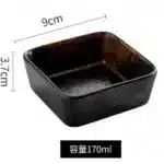 Shallow Square Ceramic Sauce Bowl Colors Soy Vinegar Dish Meals Plate Japanese Table Tableware Hot Pot Barbecue Sushi Dishes