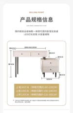 Modern dresser vanity table with mirror and stool — makeup vanity table with ample storage for bedroom