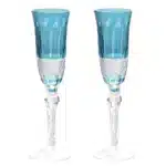 Crystal Flute Champagne Glasses Multicolor Wine Glass Cup Handmade Hand Carved Edo Kiriko Wedding Gift With Gift Box 1PC