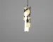 Luxury Black Cylinder Natural Stone Pendant Lamp High-end Bedside LED Chandelier Living room Decoration Home Hanging Lights