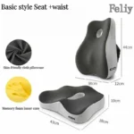 Memory Foam Office Chair Cushion Car Seat Support Pads Buttocks Pillow Massage Hips Orthopedic Pillow Coccyx Pain Relief