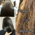 Close-up of Magic Hair Vitamin Capsule Keratin Oil capsule, soft gel texture