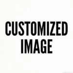 Custom photo beach towel with a vibrant family photo, lying on the sand near the ocean