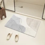 Absorbent bath mat diatom mud anti-slip bathroom rug