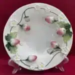 Strawberry Series Relief Ceramic Tableware Dim Sum Plate – in a cozy room setting