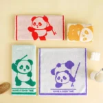 1Pc 25x50cm Cotton Cartoon Kung Fu Panda Absorbent Soft Bathroom Children Hand Towel Chinese New Year Gift – styled in a