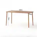 Outdoor Metal Dining Table – Simple Waterproof Table for Patio & Garden – in a cozy room setting