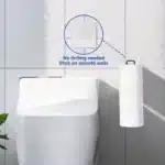 Toilet Paper Holder with Storagefor Tissue Wall Mounted Over The Tank Toilet Paper Holder Organizer Self Adhesive Toilet