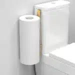 Toilet Paper Holder with Storagefor Tissue Wall Mounted Over The Tank Toilet Paper Holder Organizer Self Adhesive Toilet