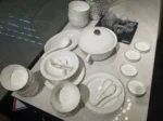 Relief Sculpture Gold Inlay Ceramic Rice Bowl Dishes Beef Steak Plate Fish Plate Premium Ceramic Tableware 1pcs - Image 20