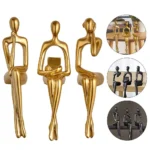Abstract Desktop Character Ornaments High Quality Resin Abstract Thinker Sculpture Nordic Style Modern Home Office Decor