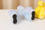 Vilead Ceramic Plating Balloon Dog Orange Figurines Animal Statue Handmade Sculpture Gold Sliver Modern Living Room Desk
