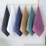 Soft Square Hand Towels 100% Cotton Small Face Towel Pure Absorbent Child Washcloth 34x34cm for Face Wash And Facial Care