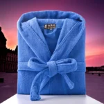Cotton Hooded Bathrobe Men 100%Long Terry Towel Big and Tall Towel Bathrobe Male Terry Cloth Bath Robe Sleeping Dressing