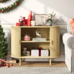 Sideboard Buffet Cabinet with Storage,40" Storage Cabinet with Sliding Door & Adjustable Shelf,Coffee Bar Cabinet Console Table - Image 12